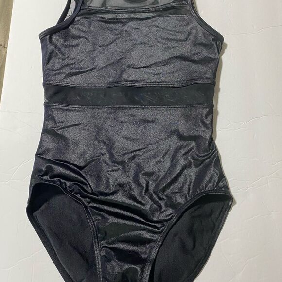 WEISSMAN Balera Dance Costume Cutout Back Tank Leotard Shimmer SH11266 LC child - Picture 2 of 9